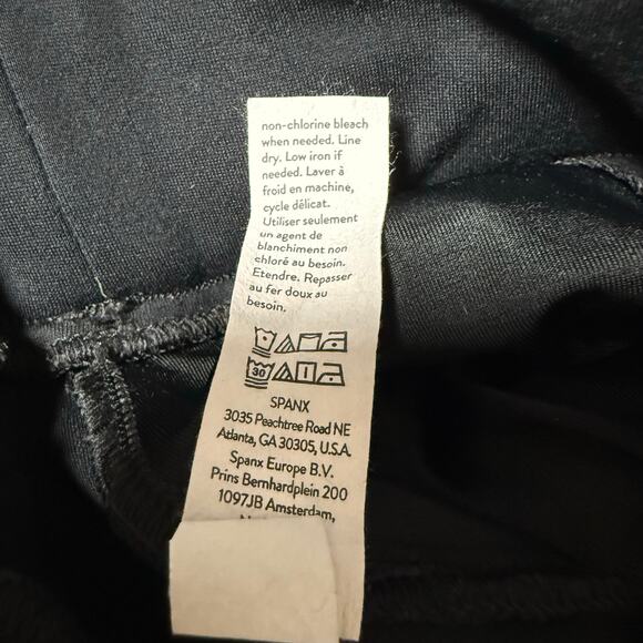 Spanx Women's Black Backseam Skinny Ponte Pants Size Extra Large - Picture 6 of 12